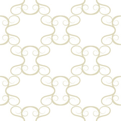 Abstract seamless background. Olive green print on white