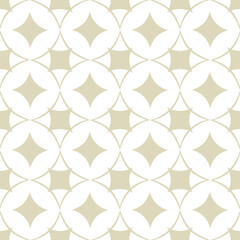 Fototapeta premium Geometric square seamless pattern. Olive green and white background