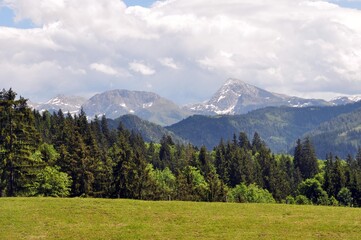 Fototapeta na wymiar Hochschwarzeck-Ramsau-Berchtesgaden