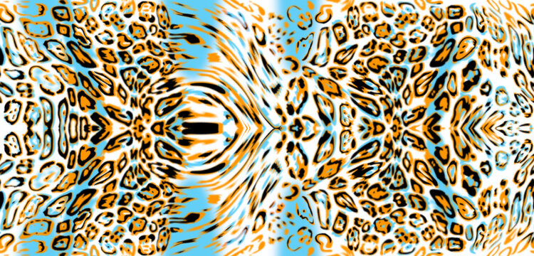 digital seamless leopard skin texture for textile print design illustration background wallpaper