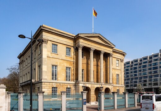 Beautiful view of Apsley House in Mayfair, UK