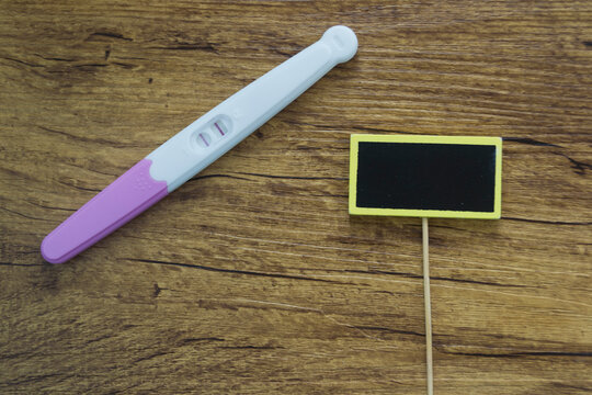 Positive pregnancy test.