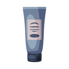 Medical Ointment or Cream in Plastic Tube, First Aid Kit Equipment Vector Illustration on White Background