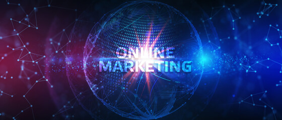 Digital Marketing Technology Solution for Online Business Concept. Business, Technology, Internet and network concept.
