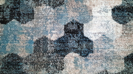 Textile blue texture. Ethnic texture design. Traditional carpet design. Carpet decoration. Abstract...