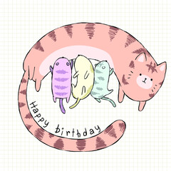 Happy Birthday cats - 360427261