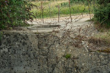 Ehemaliger Kriegsschauplatz an der Pointe du Hoc