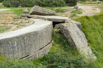 Ehemaliger Kriegsschauplatz an der Pointe du Hoc