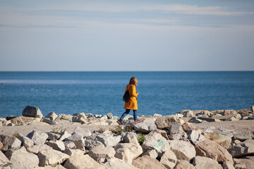 woman on the beach