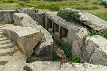 Ehemaliger Kriegsschauplatz an der Pointe du Hoc
