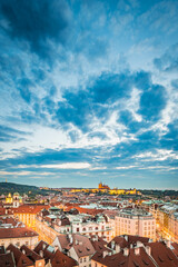 Naklejka premium The Prague Castle complex in Czech Republic.