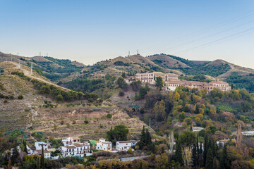 Obraz premium Sacromonte from Avellano Road in Granada, Spain.