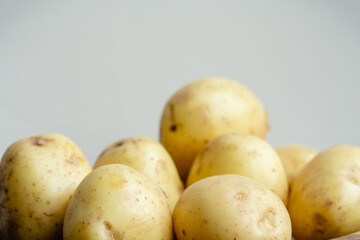 Young potato in a bowl.