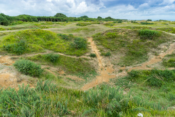 Ehemaliger Kriegsschauplatz an der Pointe du Hoc