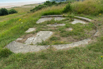Ehemaliger Kriegsschauplatz am Omaha Beach