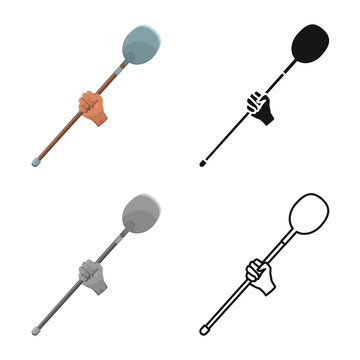 Vector design of coa and tool icon. Web element of coa and hand stock symbol for web.
