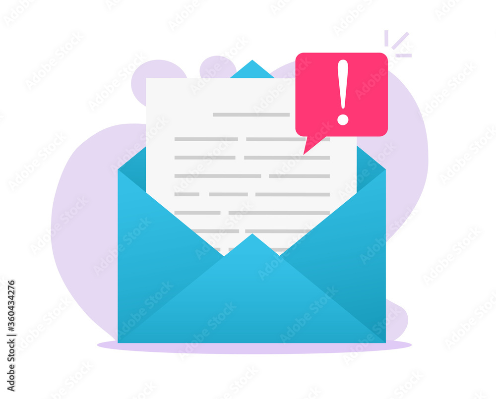 Poster email online scam malware caution message file notice on electronic document or internet digital web