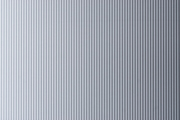 Gray corrugated Metal Sheet Wall Background with shiny reflection gradation