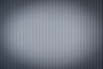 Gray corrugated Metal Sheet Wall Background with nice spotlight vignette