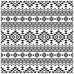 Traditional Seamless Ethnic Pattern background design in aztec, tribal, fabric, native style illustration vector