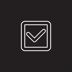 Checklist mark icon vector