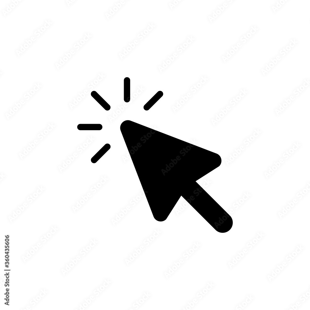 Poster computer mouse cursor arrow icon collection