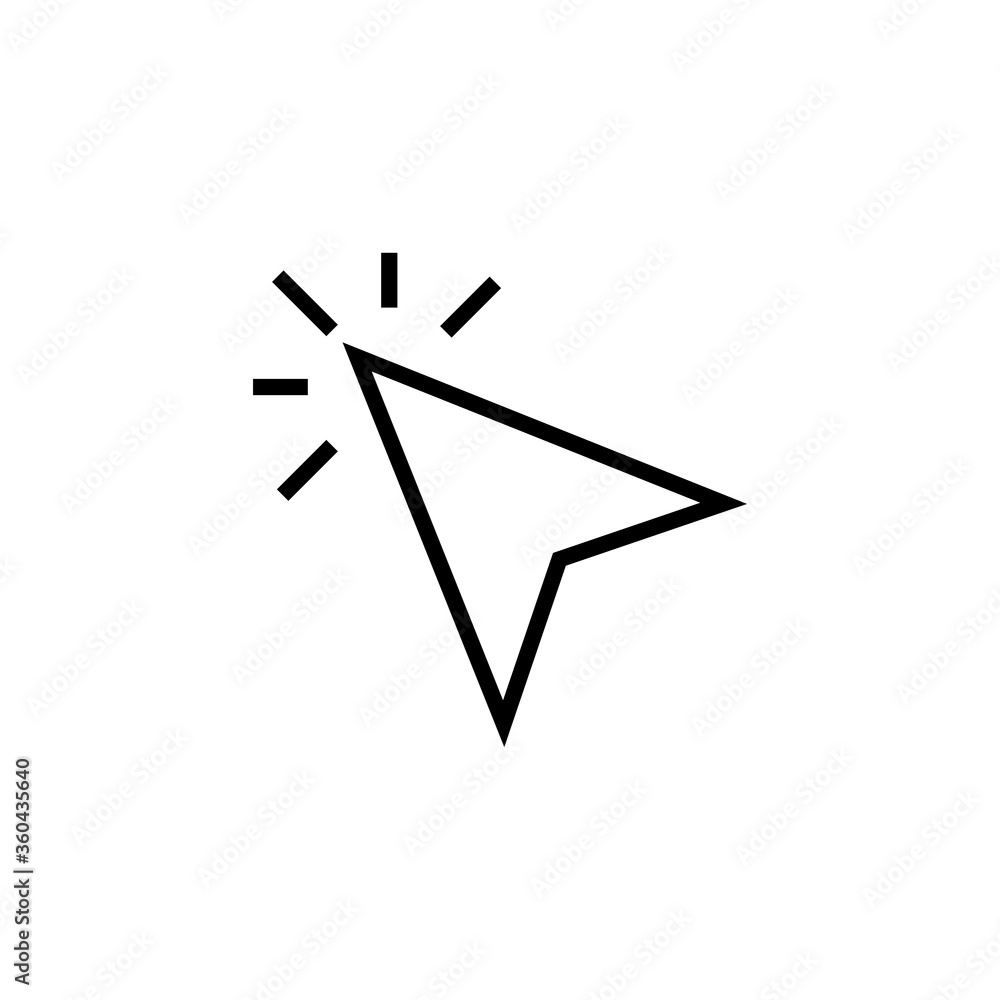 Poster computer mouse cursor arrow icon collection
