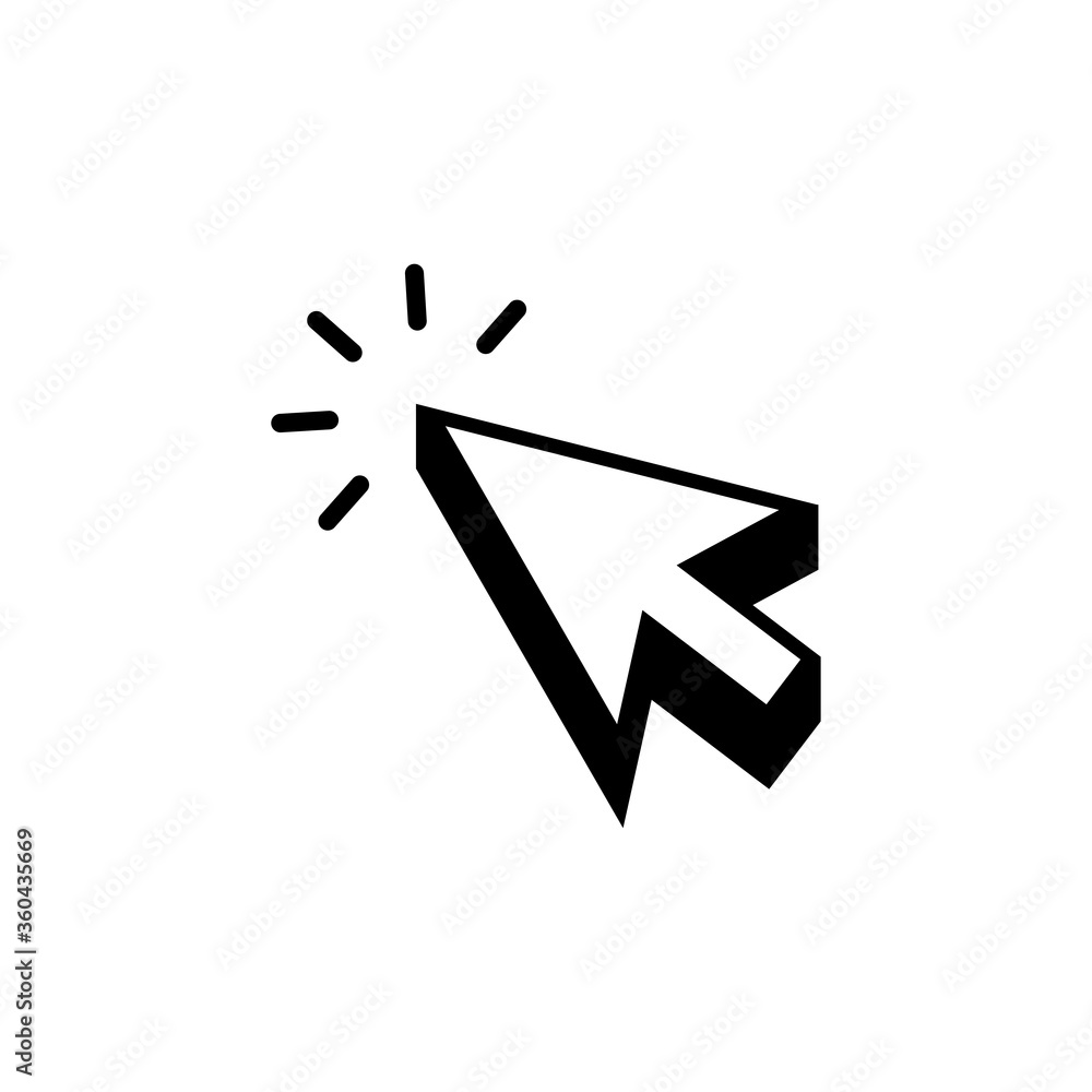 Poster computer mouse cursor arrow icon collection