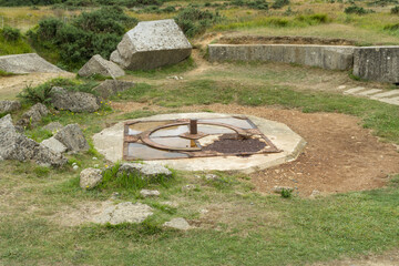 Ehemaliger Kriegsschauplatz an der Pointe du Hoc