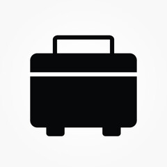 briefcase icon isolated sign symbol vector illustration - Collection of high quality black style vector icons