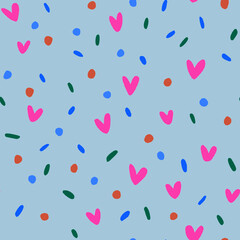 Cute Heart Seamless Pattern
