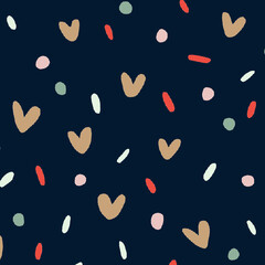 Cute Heart Seamless Pattern