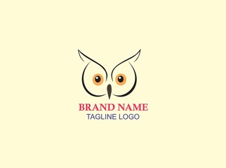 Vector illustration of an owl logo