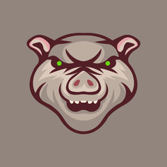 Abstract pig logo template vector - Eps 10