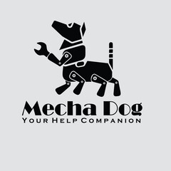 Mechanic Dog logo vector illustration design