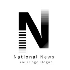 N logo vector illustration design