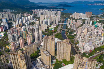  Top view of Hong Kong city