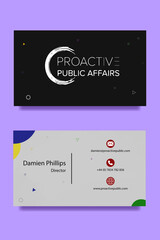 Business Card Template vector illustration design