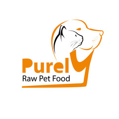 Cat and Dog vector logo illustration design