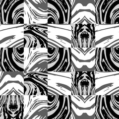 Vector square marble seamless pattern. Repeat chaotic marbling surface , modern luxurious background, wallpaper, textile print and tile.