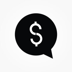 Money Message icon vector illustration
