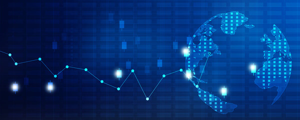 2d illustration Abstract futuristic electronic circuit technology background