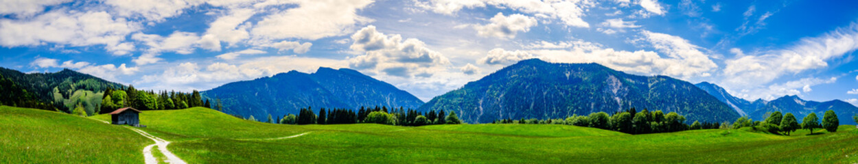 Fototapeta na wymiar view at the wendelstein mountain - bavaria