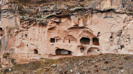 Ancient Christian churches in the rocks of Cappadocia. Turkey.