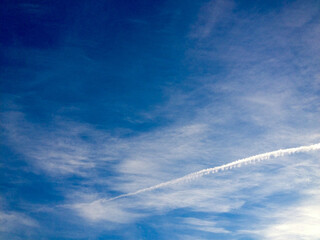 Fototapeta na wymiar Blue sky cloud background design element amazing