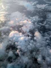Cloud pattern aerial view