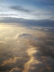 Sunrise clouds with aerial