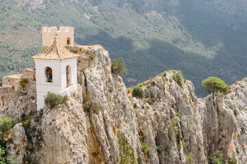 Fototapeta na wymiar Belltower in Guadalest, Alicante, Spain