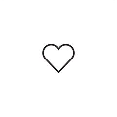 Heart love line icon vector