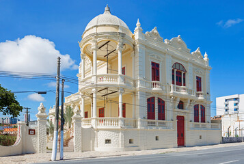 Maceio, Brazil, Theo Brandao Museum of anthropology and folklore.
It is a small Museum with an overview of crafts, culture and folklore. The Museum is located on the embankment in a building with colu